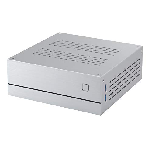 Image of Goodisory A01 Mini-ITX HTPC - Desktop Computer Chassis (Silver Aluminum)