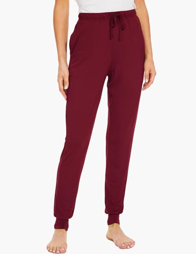 Image of GYS Women's Pajama Pants - Viscose Made from Bamboo, Joggers Pants with Pockets Comfy Lounge Sleep Pants Pj Bottoms