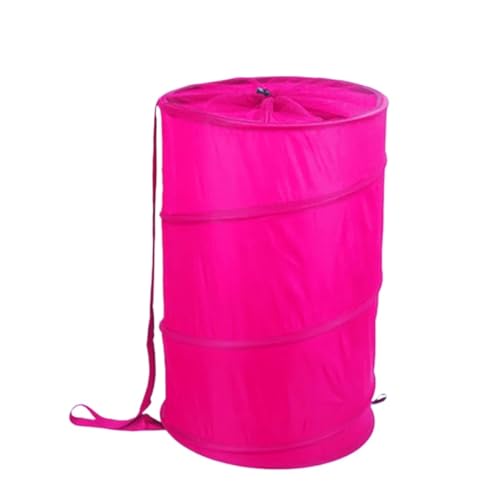 Cesto De Ropa Sucia De Lona Cesta de ropa sucia for almacenamiento en el hogar, cubo con correa, cesta de lavandería plegable impermeable, cubo de almacenamiento de lona for baño Cesto Ropa Sucia(Rose