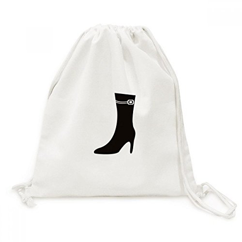 Sac à dos cordon noir silhouette high heels idéal pour sorties urbaines