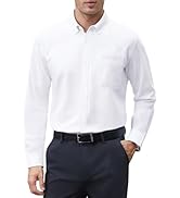 Lusead Mens Oxford Shirts Long Sleeve Button Down Shirt Regular Fit Business Casual Dress Shirts
