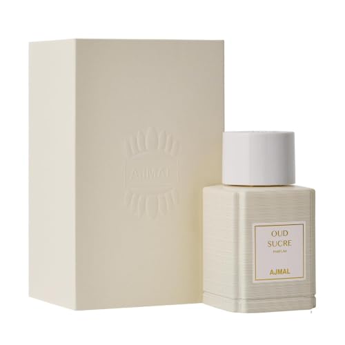 Image of Ajmal Oud Marquis Oud Sucre Eau de Parfum Unisex, 3.4 fl oz | Sweet oud unisex EDP by Ajmal. Warm gourmand depth meets oriental richness. Crafted in Dubai, made in France.