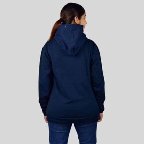 Image of More & More Unisex Cotton Hoodie Sweatshirt with Pocket Full Sleeves Hooded Neck Solid Pattern Regular Fit and Standard Length | Plain Hoodies for Woman & Men Casual