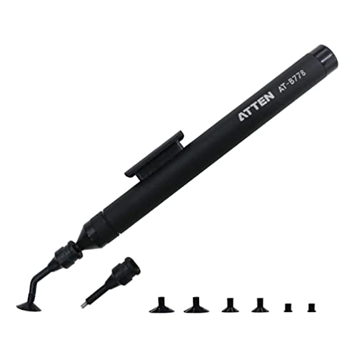 IC Chip Vacuum Suction Pen Antistatic Pick-up Tool AT-B778 Vacuum Pick Up Tool Electronic Leadless Welding Assist Antistatic Manual Vacuum Suction Pen IC Chip Pickup Tool And Lens Crystal Suction Pick