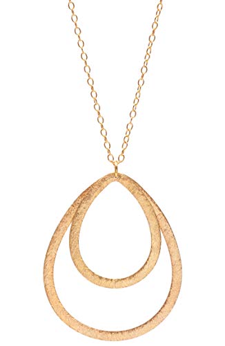 Pernille Corydon - Lange Halskette Double Drop vergoldet Cover