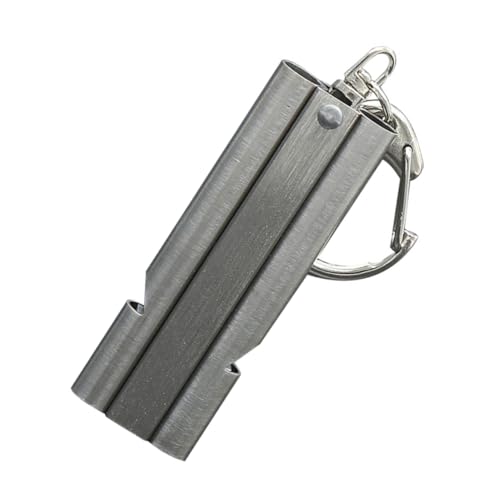 Silbato GANAZONO de acero inoxidable para entrenamiento y emergencias miniatura 6