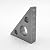 Right Angle Ruler, 45 n 90 Degree Small Aluminum Alloy Triangle Ruler with Both Imperial and Metric Scales Machinist Carpenter's Square Measuring Tool for DIY Woodworking Workshop Table and Miter Saw
