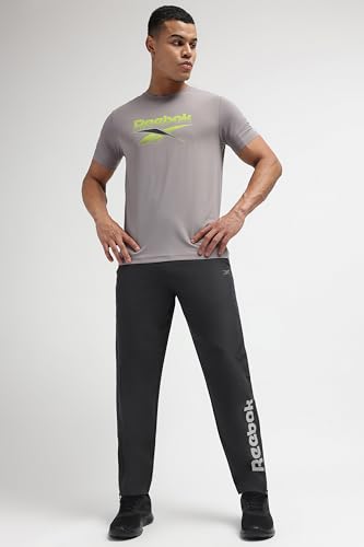 Image of Reebok Men's Track Pants - Performance Trackpants 3 E - Durable Polyester Gym & Training Pants