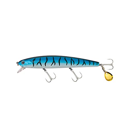 Calissa Offshore Tackle 110 mm California Inshore Fishing || Especial Jerkbait Crankbait Surf Flash Pesca Sal Pro Señuelo Minnow Zebra MS Metallic Sardine Glow 110 (Glow Caballa)