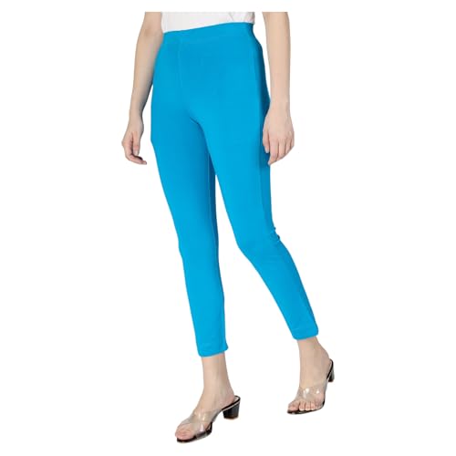 Image of ON&ON Women's Cotton Stretchable Slim Fit Straight Pants Trouser for Casual Wear and Office Wear