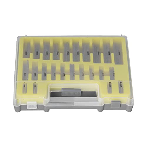 Respicefinem 150Pcs Mini HSS Twist Drill Bits Manual Hardware Tools Replacement Set from 0 4mm to 3 2mm with Plastic Box for DIY Home and Engineering Use