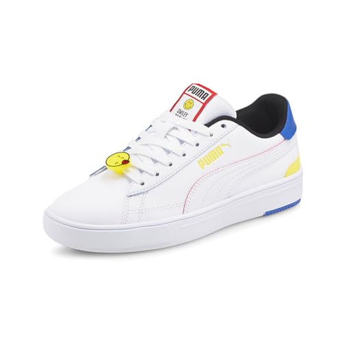 PUMA Kids Boys X SmileyWorld Serve Pro Lace Up Sneakers Shoes Casual - White2