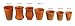 ASHIRWAD Clay Cup Kulhar Kulhad Glass Traditional Indian Terracotta Tea Chai Coffee Cup Natural Indian Soil Mitti Mati Earthen Pot | AE000249-12 (4, 2.75inx2.25in 75 ml)