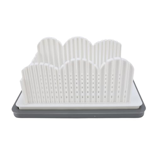 Bread Slicing Tool,Adjustable Width Slicing Tool Foldable Compact Cutting Crumb Tray Suitable for Homemade Bread, Bagels, Cakes