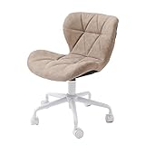 ヤマソロ オフィスチェア デスクチェア デスク チェア コンパクト パンナ Panna PUレザー 42-917 (グレージュ)