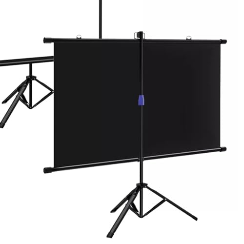 Pantalla de proyección con trípode 72" 4:3 ajustable y portátil miniatura 5
