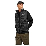 Regular Fit JACK & JONES Gilet matelassé Matelassé sans Manches Black XXL Black XXL