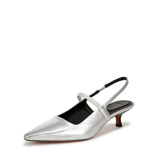 Vince Escarpins à bride arrière Venice chaussure cuir talon carré femme