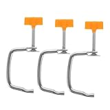 BESTYASH 3Stücke Manuelle Nudelmaschinen Halteclip Robuste Klemmen für Nudelroller Einstellbare Druckfunktion Benutzerfreundliche Handkurbel für Optimale Nudelzubereitung