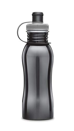 Image of MILTON Easy Grip 500 Stainless Steel Water Bottle, 500 ml, Black | Leak Proof | Office Bottle | Sports Bottle | Home | Kitchen | Hiking | Treking Bottle | Travel Bottle