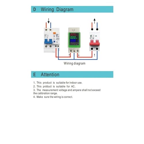 Compteur de courant alternatif multifonction LCD haute précision - 3