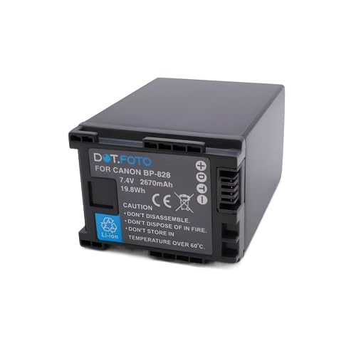 Batería BP-828 de 7.4v para grabar eventos largos con Canon VIXIA 2