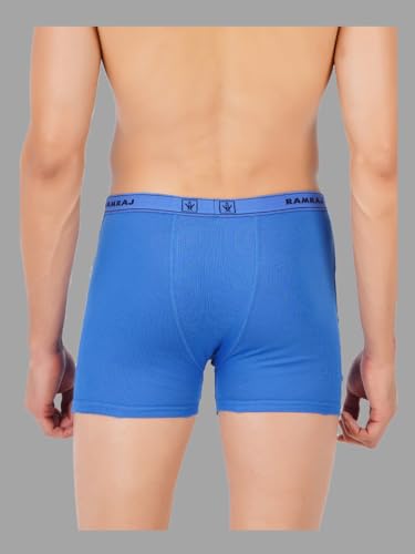 Image of RAMRAJ COTTON Men Cotton Trunks - Multicolor| Outer Elastic Waistband With Double Side Pockets