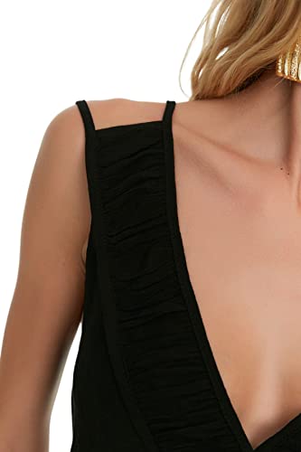 Trendyol Zweiteiliges Damen-Set, Schwarz, 38