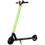 Patinete eléctrico con marco de aluminio y motor eléctrico en la rueda delantera de 300 W. Soporta personas que pesan hasta 100 kg. Velocidad máxima de hasta 25 km/h.