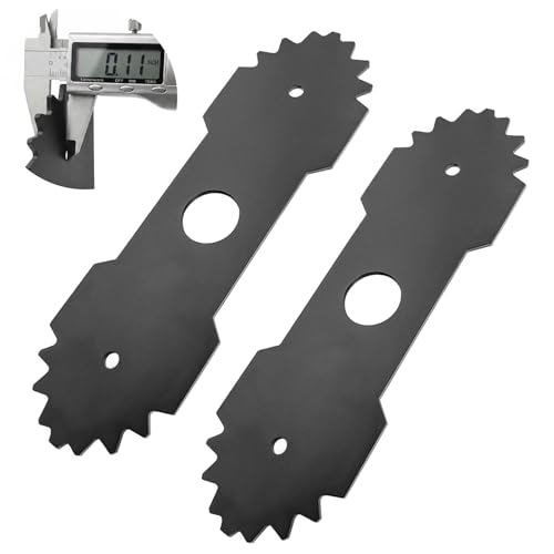 YAMTO 2 Pack 9-Inch Heavy-Duty Edger Blades Replacement fits for Ryobi 638006008/638006007 1 Center Hole Hardened Carbon Steel Fits for Ryobi/Homelite Edger Models