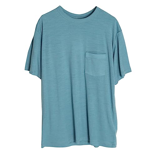 [Icebreaker] ユニセックス 150 SS ポケット ティー IT22370 アストラルブルー M