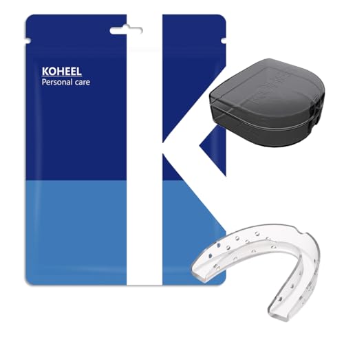 KOHEEL MGS Ultra-Thin Mouth Guard for Teeth Grinding, Professional-Fit Night Guard for Clenching, Comfortable Dental Guard, 4 Count (Large & Small)