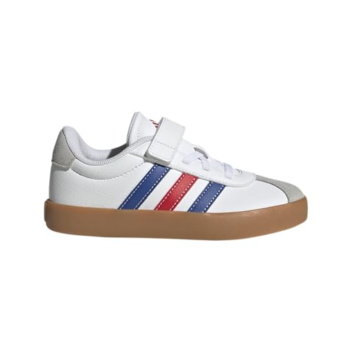Image of adidas Kids' VL Court 3.0 Elastic Lace & Strap Shoe