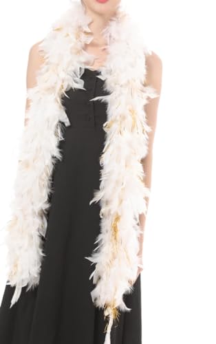 Flydreamfeathers FDBC18072 80 Gram, 2 Yards Long Turkey Chandelle Feather Boa thumb #1