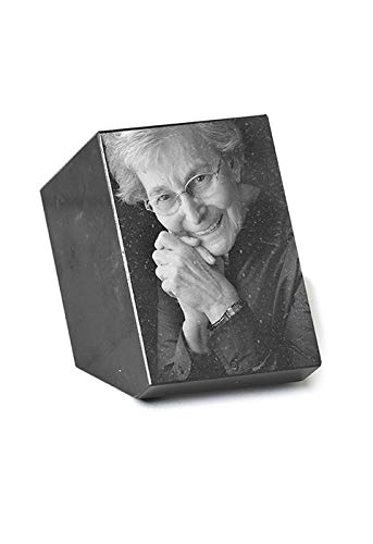 Bloc Photo rectangulaire de Granit Noir Haute Densité pour Urnes