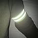 EYAKEG 2 Pieces Reflective Bands Reflector Bands for Wrist, Arm, Ankle, Leg, High Visibility Reflective Gear Safety Reflector Tape Straps for Night Walking, Cycling and Running, Green