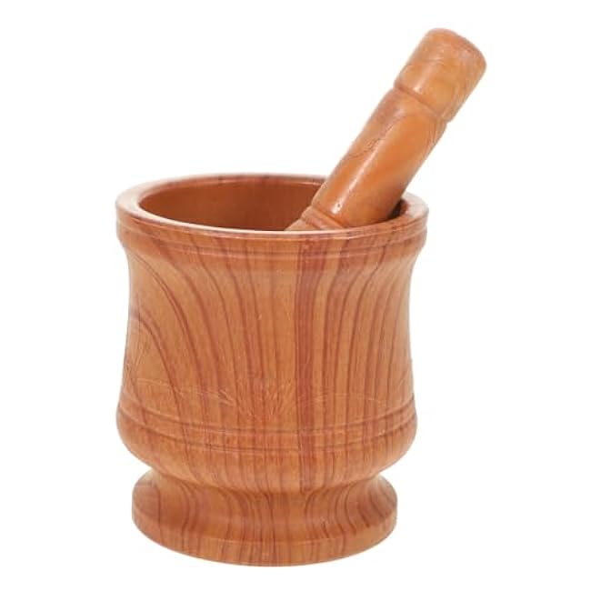 Amosfun PP Pestle Set with Non Slip Base for Grinding Spices Garlic and Kitchen Mortar and Pestle Tool for Crushing Pills and Flavor Experimentation