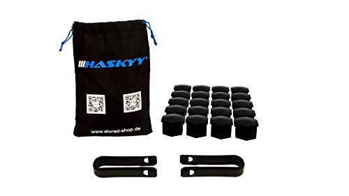 Radschrauben Radmuttern I MADE IN GERMANY I 20x Radschraubenkappen 17 mm I Radmutternkappen UNIVERSAL Kunststoff Kappen Abdeckungen Abdeckkappen für Schrauben