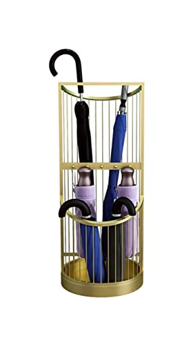 Porte-parapluie géométrique en fer forgé au style nordique épuré pour salon