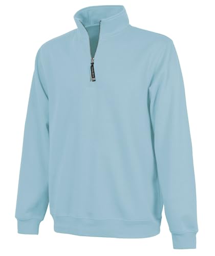Image of Charles River Apparel Men's Crosswind Quarter Zip Sweatshirt