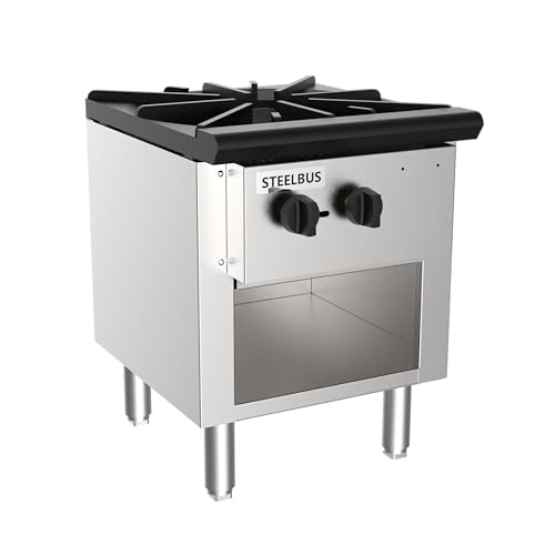 Commercial Single Burner Wok Range with Storage