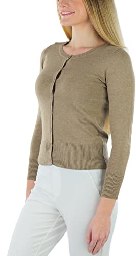 Image of ToBeInStyle Women's Long Sleeve Button Down V-Neck Cardigan