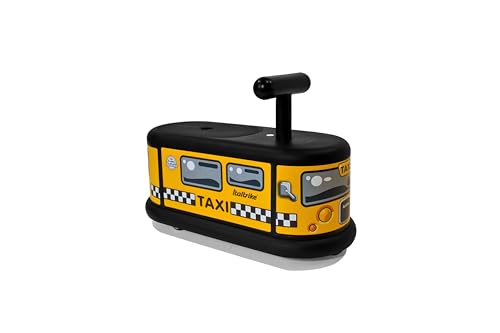 Italtrike La Cosa Ride On Toy for Toddlers & Kids, Indoor & Outdoor Use, Safe Design, Sturdy 360-Degree Child-Safe Wheels, Features Storage Compartment, 1-6 Years, Made in Italy (Taxi)