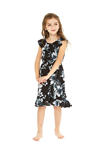 Image of Hawaii Hangover Family Matching Hawaiian Clothes, Midnight Bloom | Family matching Hawaiian outfits, Midnight Bloom, lightweight rayon, machine washable, tropical floral print, luaus, cruises