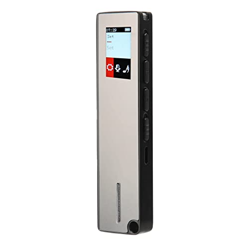 SUNGOOYUE Grabadora de Voz Digital, Micrófono Profesional de 360 ​​Grados con Reducción de Ruido para Conferencias Reuniones, Dispositivo de Grabación Portátil de 16 GB con Reproducción, (32GB)
