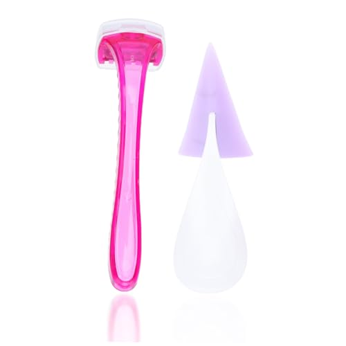 INOOMP Afeitadora Íntima Femenina Ergonómica para Depilación Bikini Herramienta y Portátil para Cuidado Diario del Privado Diseño Cómodo y Fácil Manejo Color Aleatorio Color Aleatorio