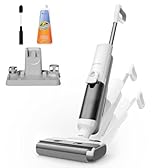 Proscenic F10 Ultra+ Aspirateur Laveur sans Fil,60 Mins Aspirateur Balai sans Fil Sec et Humide,Léger Aspirateur Eau et Poussière,Laveur de Sol,Autonettoyant,1.3L,Nettoyage des Angles,Bords,Sols Durs