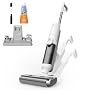 Proscenic F10 Ultra+ Aspirateur Laveur sans Fil,60 Mins Aspirateur Balai sans Fil Sec et Humide,Léger Aspirateur Eau et Poussière,Laveur de Sol,Autonettoyant,1.3L,Nettoyage des Angles,Bords,Sols Durs