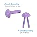 PATIKIL Brads for Paper Crafts, 150 Pcs Purple Metal Paper Fasteners Round Head Mini Brads Split Pins Paper Crafting Supplies for DIY Craft Project Scraping Book, 8 mm