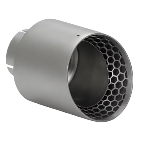 Terminales de escape de acero inoxidable 304 mate con diseño de panal ID63-OD89mm para coche